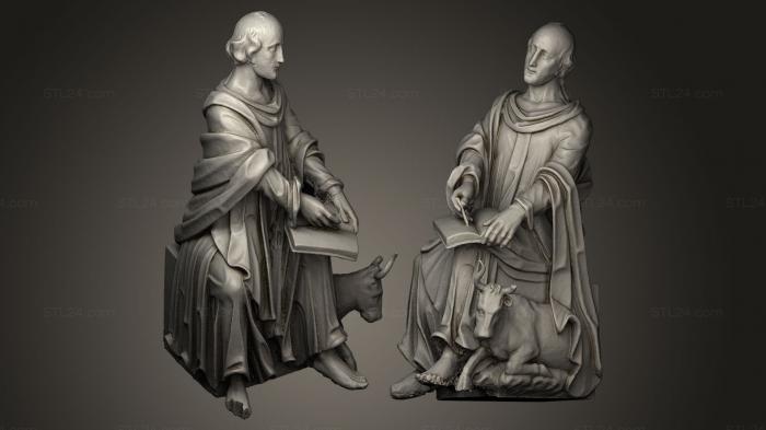 Religious statues (Saint Lucas, STKRL_0027) 3D models for cnc